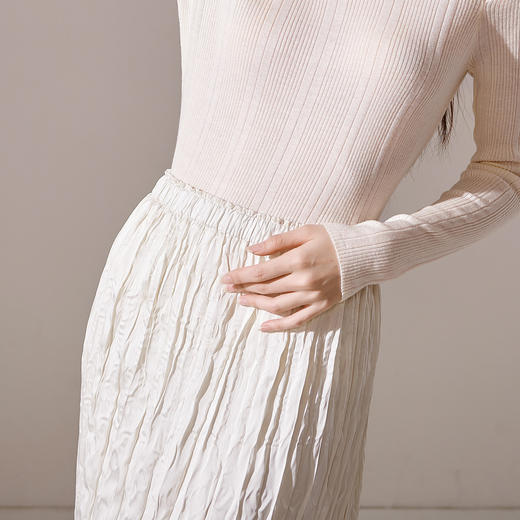 芳外新款针织半身裙中长款高腰这种鱼尾裙女8T23CI1069 商品图4