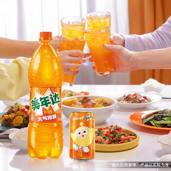 百事可乐美年达 Mirinda 橙味汽水碳酸饮料500ml*24瓶 整箱装 包装随机 商品图3