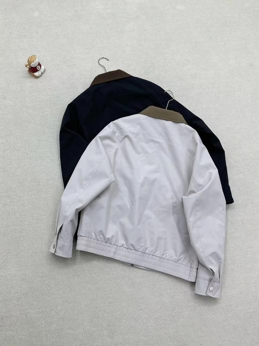 F031246春季限定英伦雅痞风复古撞色翻领设计梭织面料拼接夹克 商品图7