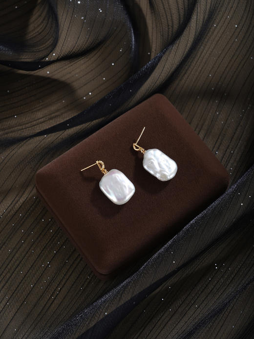 子佩集【风蚀诗篇】银S925珍珠惜王妃耳钉【W7487】双色巴洛克2602 商品图6