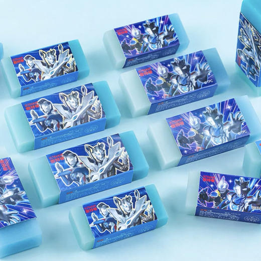 YZ7512奥特曼夜光双色果冻橡皮擦 商品图0