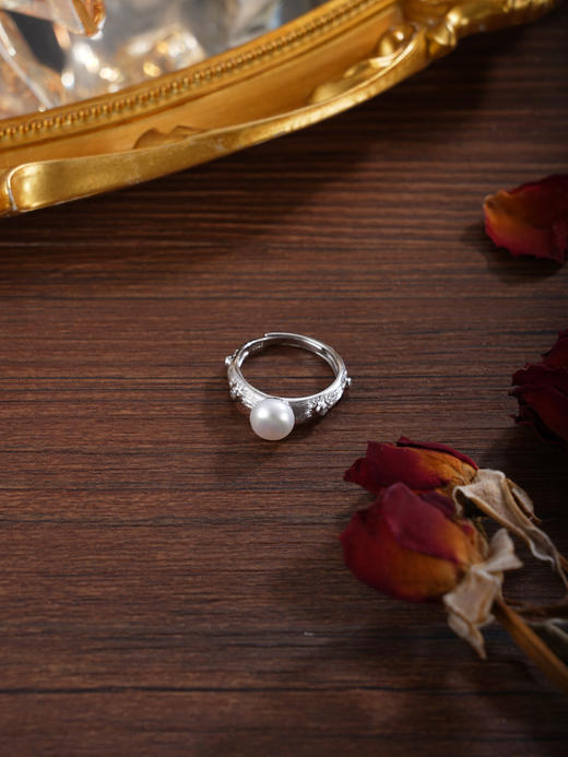 子佩集【璀璨启程】银S925珍珠惜王妃戒指【R2217】双色点钻2602 商品图6