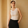 官网299！内家60S桑蚕丝真丝莫代尔长绒棉女士短款工字背心打底可外穿吊带 商品缩略图0