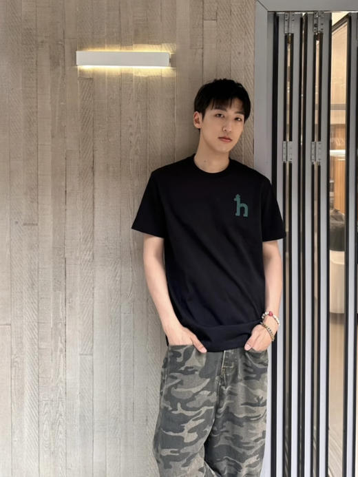 正品保真！无吊牌！售完无补~~毒家！！威海原厂订单！ Hazzys哈吉斯2025夏季新款休闲宽松白色棉质短袖T恤男 春夏新款 商品图0