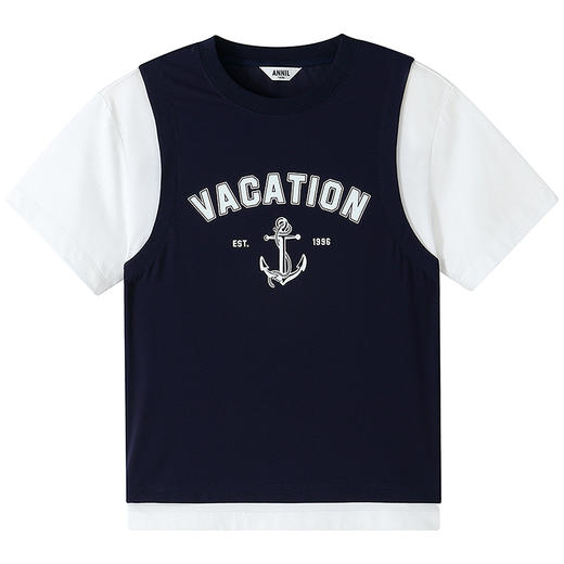 【实体店同款】男童圆领短袖针织衫夏季新款安奈儿童装AB621121 商品图5