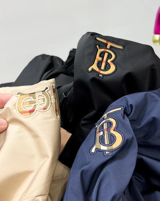 F031224春秋季新款字母刺绣男士连帽夹克外套 商品图1