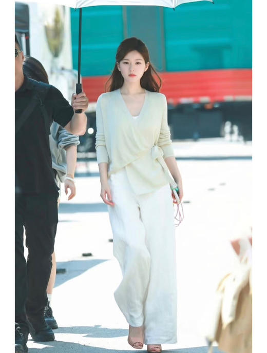 312-8 纯圆正 新配色 SEED亚麻阔腿长裤  很快会断码 我穿12码宽松效果 商品图11