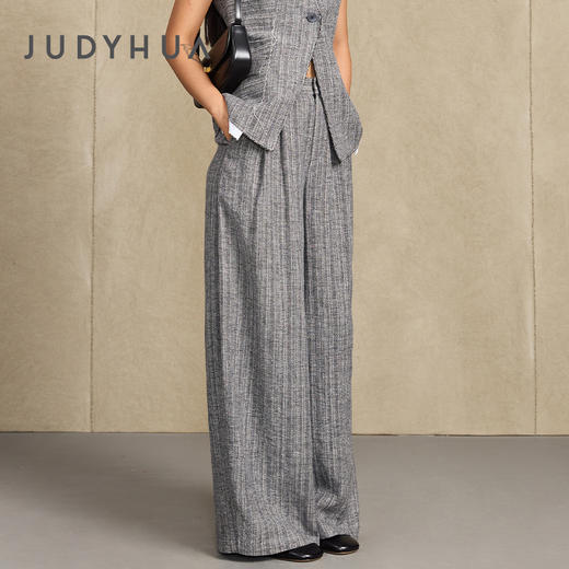 JUDYHUA生命的轨迹系列亚麻长裤 商品图2