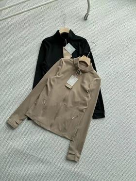 F031212女子修身纤薄柔软裁剪休闲立领夹克外套