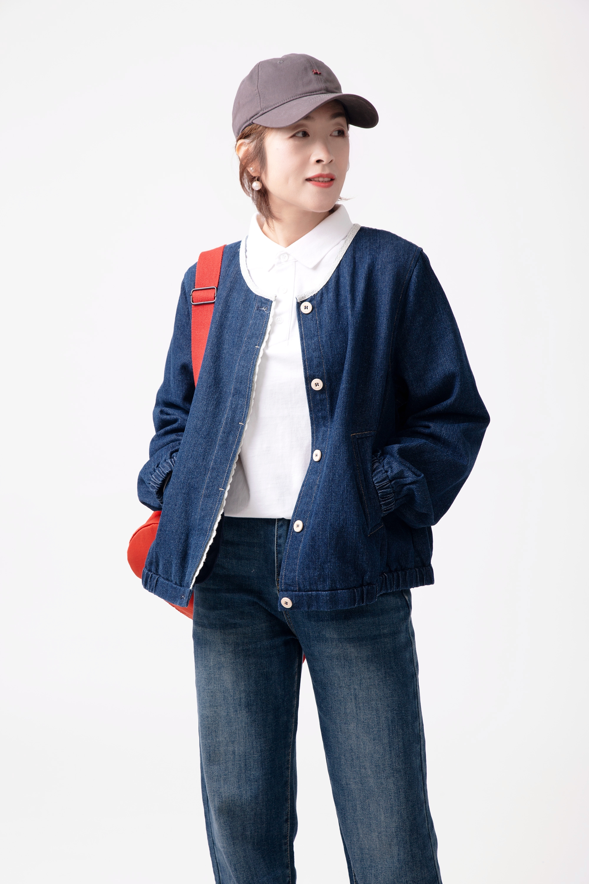 减龄文艺牛仔外套