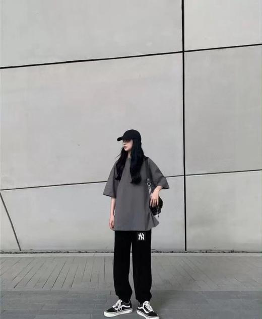 F031240松紧腰宽松休闲运动柔软舒适卫裤束脚裤长裤 商品图5