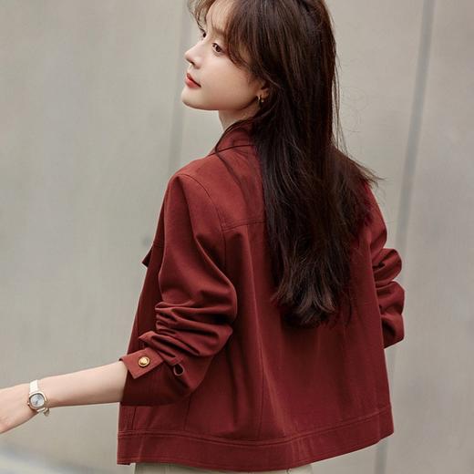 【超模君严选】ORIGNAL&CO波尔多红牛仔外套 温柔复古感，柔软舒适，亲肤透气，时尚与保暖兼具 下单3-7天发货！ 商品图5