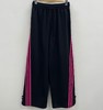 ZC松紧腰撞色斜织带阔腿裤60115（黑）夏季 261050120321 商品缩略图1
