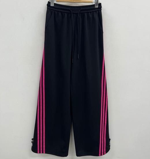 ZC松紧腰撞色斜织带阔腿裤60115（黑）夏季 261050120321 商品图1