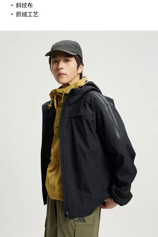 XXM时尚休闲舒适加绒连帽夹克外套男装秋冬adidas阿迪达斯轻运动 商品图0