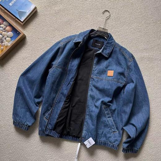 F031237美式复古工装底特律水洗做旧牛仔翻领夹克 商品图1