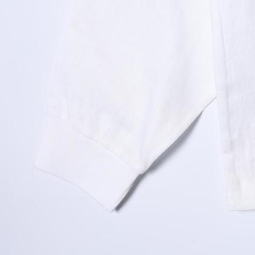 SDSA男装2026新款高贵轻奢韩版简约纯色拼接翻领长袖T恤百搭宽松 商品图3