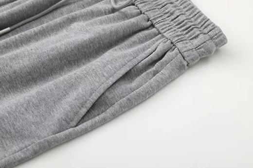 F031220春夏季新款灰色polo衫短袖阔腿卫裤两件套 商品图13