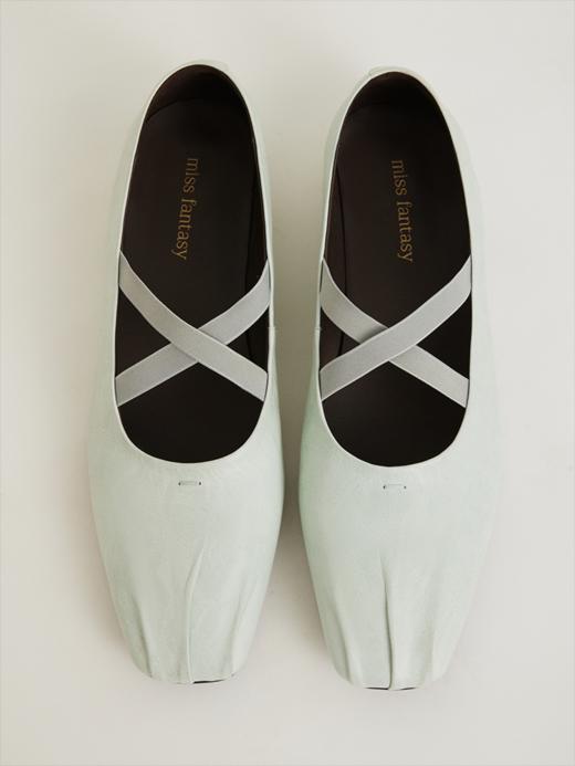 油腊牛皮复古褶皱芭蕾舞单鞋ACG1FTW089 商品图13