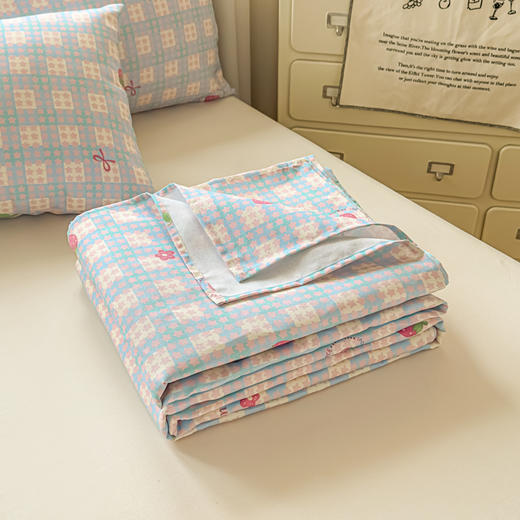 【品牌直发】加倍生活 细纱卡通原棉老粗布床单凉席 床单三件套-卡通系列 12色可选新升级yc0318022 商品图6