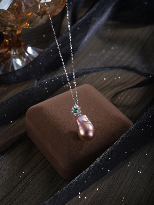 子佩集【华彩人生】银S925珍珠惜王妃套链项链【W7532-1】双色巴洛克彩2602 商品图9