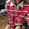 ROMI STUDIO“美式氛围”红白撞色条纹全棉长袖针织上衣RWDSS92031 商品缩略图1