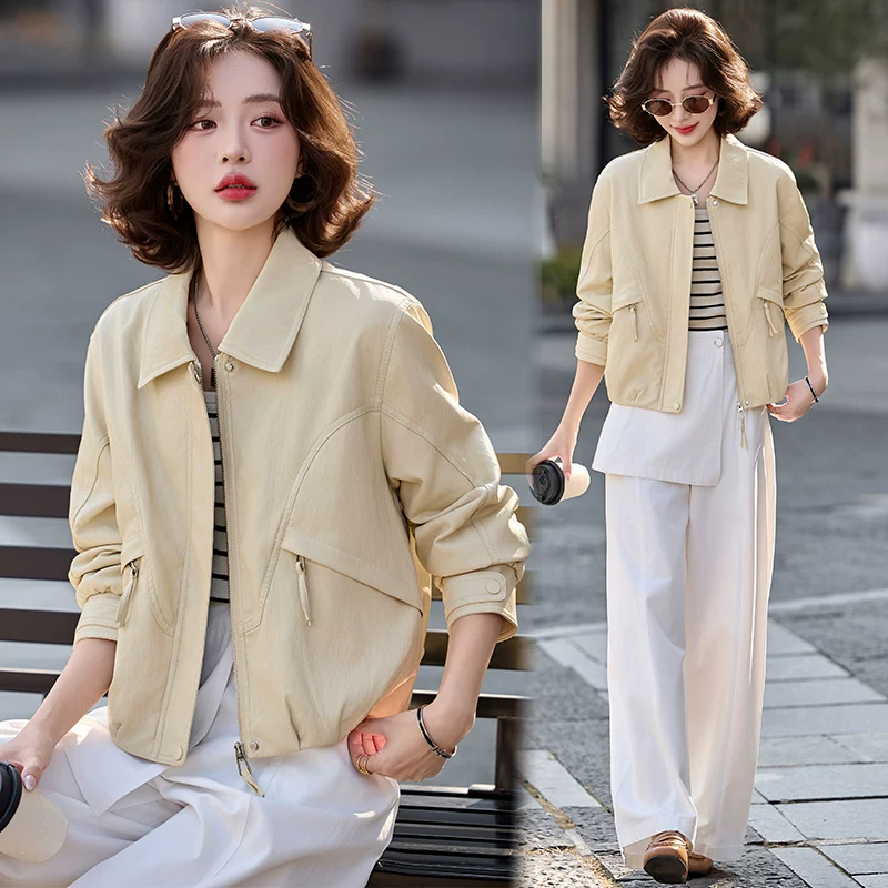 KS5  皮夹克休闲外套