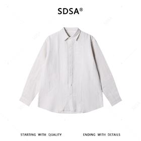 SDSA男装2026新款高贵轻奢极简风百搭时尚长袖衬衫百搭宽松衬衣