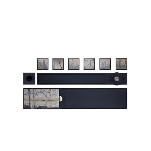 无墨 涟漪s5912系列国画石茶盘 套组 商品图0