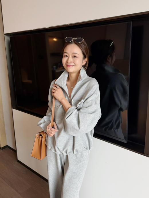 2603212    “星空” 手工花边  立领卫衣 商品图2