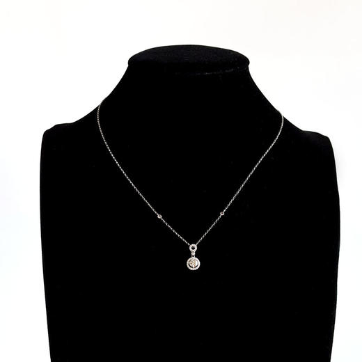 潮宏基AU750白金时尚简约0.51克拉钻石吊坠项链链长：43CM（皆取最大值）040326NJT09 商品图7