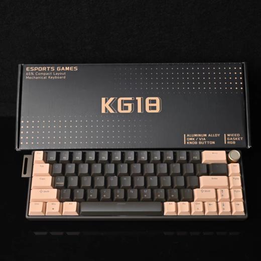 MX-KG18铝坨坨客制化RGB有线机械键盘支持QMK/VIA电脑游戏键盘 商品图6