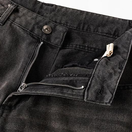 【gqwm-0840 】26新款男子复古水洗宽松弯刀牛仔裤！！ 商品图2