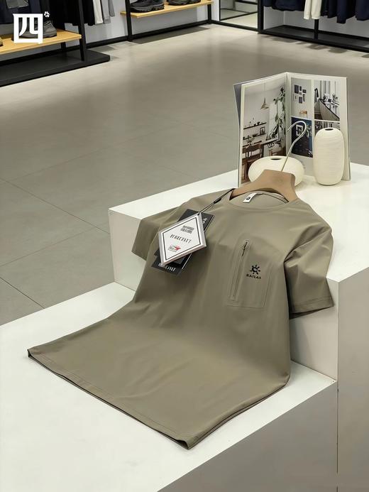 F031226新品户外速干舒适耐磨纯色时尚舒适简约大方短袖T恤 商品图7