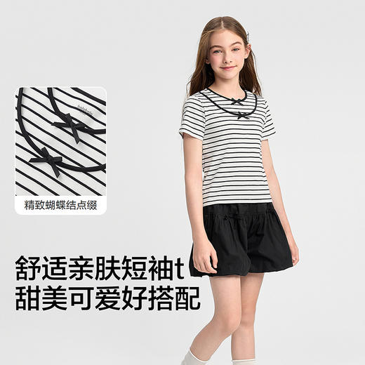 【balaOne】巴拉巴拉童装女童短袖t恤儿童2026新款夏装甜美上衣 商品图3