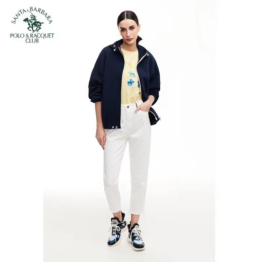 【直发】圣大保女装罗宽松版可调节抽绳收口柔软透气卫衣PS22KJ113W 商品图1