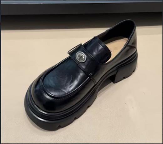 【门店同款】ENJOY春季银扣百搭乐福鞋 169249231 商品图0