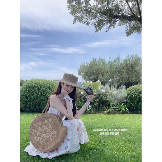 金蘑菇菇 Zim鸢尾与Love小苍兰 / 100亚麻夏日清丽少女感碎花连衣裙&上衣 商品图2
