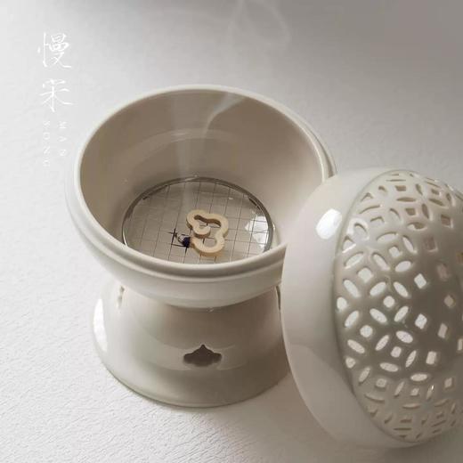 金钱纹中式香薰炉 盘香打香篆 茶道香沉香炉 商品图2