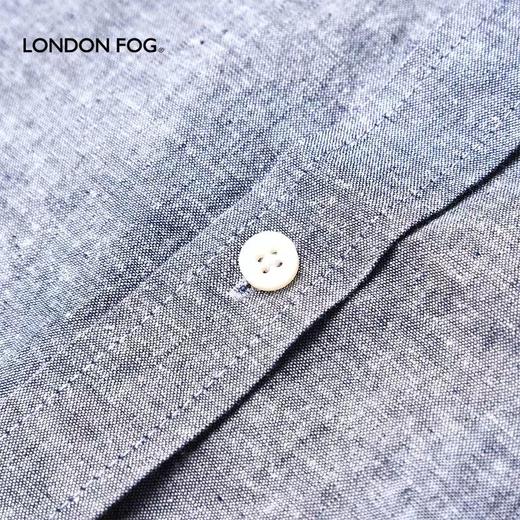 【直发】LONDONFOG/伦敦雾合身版棉麻净色长袖衬衣男士﹣LS20WH005M 商品图3
