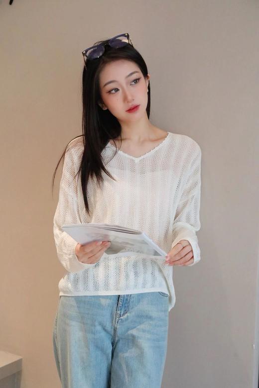 【服饰/饰品】朦胧微透天丝亚麻罩衫 B0125222 商品图6