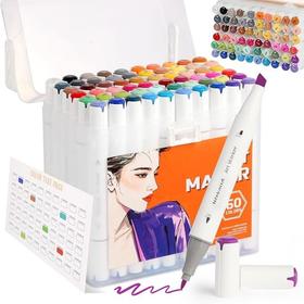 一定要囤货 极高端 美国Wakoud 60色双头艺术马克笔 美国艺术材料安全标准