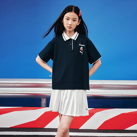 PUMA彪马童装2026夏季新款儿童女童短袖套装百褶裙甜美洋气 商品图1