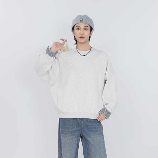 【新品上新】HX 春季圆领纯棉卫衣C106610004101 商品图1