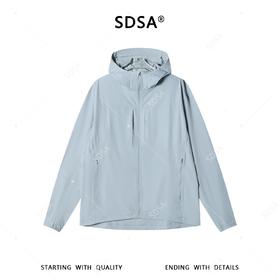 SDSA男装2026新款高贵轻奢时尚简约透气户外拉链立领轻薄软壳夹克
