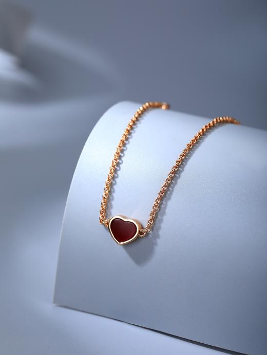 肖邦 Happy Heart系列爱心红玉髓mini手链（XTY） 商品图0