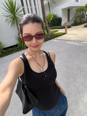 THESOONG|"坦克背心"48细支羊毛亚麻无袖修身工字背心女吊带8498