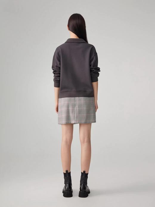 【锦上添花】雅y同款天丝羊毛空气层重工刺绣翻领套头卫衣 商品图3