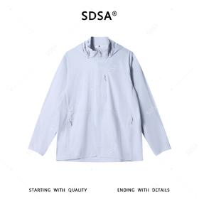 SDSA男装2026新款高贵轻奢时尚纯色立领夹克外套百搭拉链口袋时尚