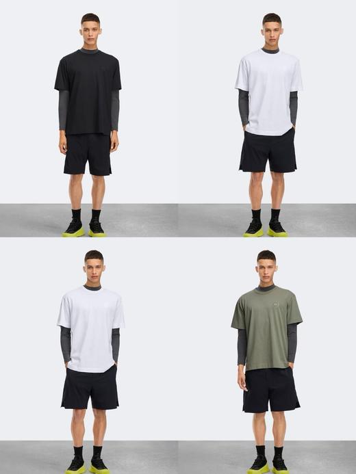 大鹅 礼盒装两件春夏新款Gladstone男士圆盘刺绣短袖T恤 Z-15863 商品图0